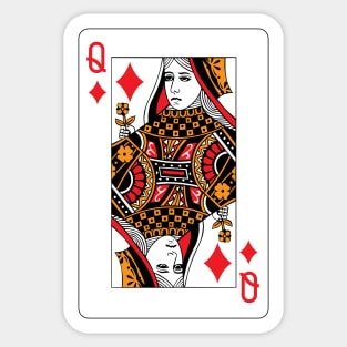 Queen of Diamonds Sticker